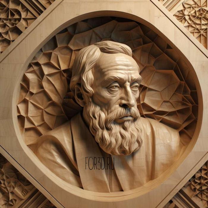 Johannes Kepler 1 stl model for CNC